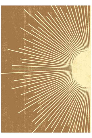 Image of the Graphic Sunburst Art Print - Unframed