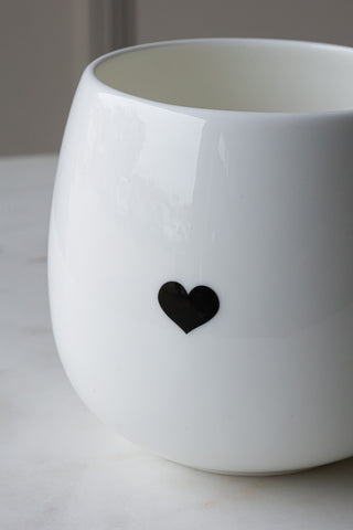 Image of the heart on the Hidden Message I Fucking Love You Mug