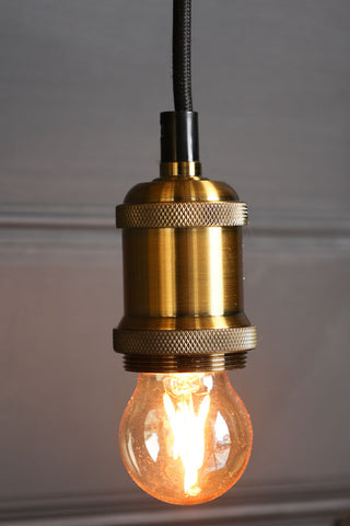 Image of the bulb holder on the Lion Head Wall Light (bulb not included)