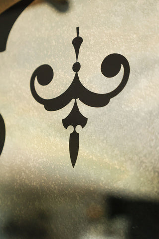 Image of the pattern on the Living The Dream Typography Mirror
