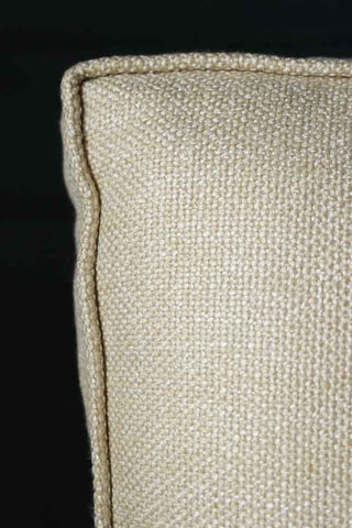Image of the material for the Natural Linen & Black Bobbin Armchair