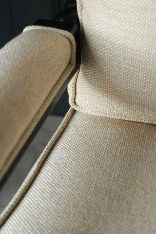 Image of the Natural Linen & Black Bobbin Armchair