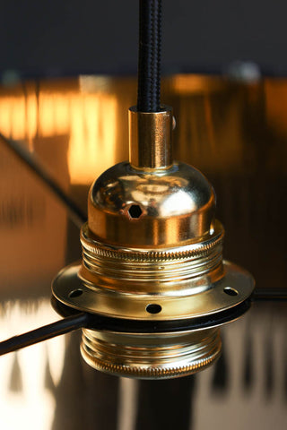 Image of the bulb holder on the Mind The Gap Aquafleur Pendant Ceiling Light