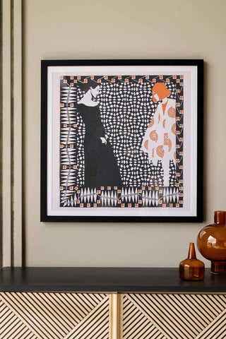 Lifestyle image of the Monochrome Beauties Art Print - Framed