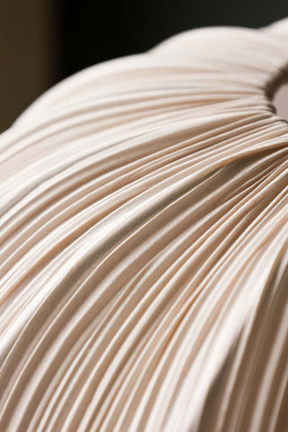 Detail image of the Neutral Pleated Fabric Ceiling Light