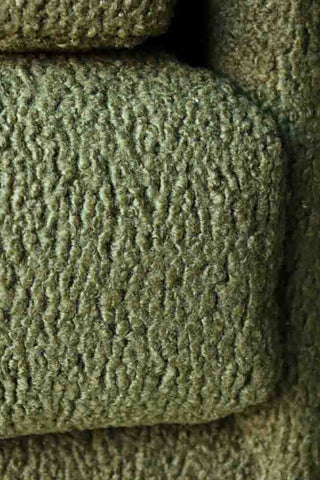 Detail image of the Olive Chunky Boucle Armchair