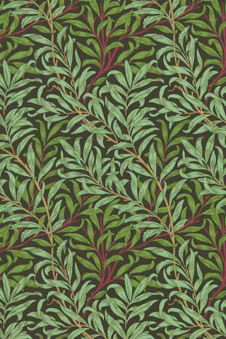 Image of the Queen Square Wallpaper - Willow Bough Bitter - Chocolate