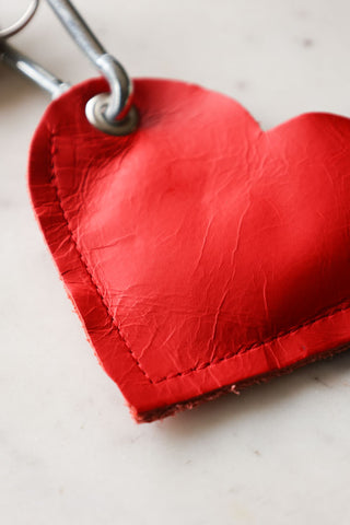 Detail image of the Red Heart Dog Poo Bag Pouch