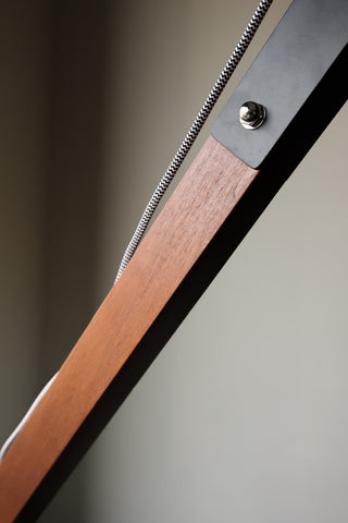 Image of the arm on the Retro Desk Lamp-Style Floor Lamp