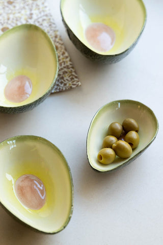 Image of the Set Of 4 Avocado Nesting Bowls