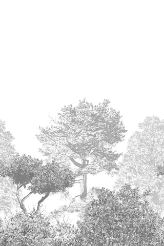 Image of the Sian Zeng Ltd Grey Trees Wallpaper Panel