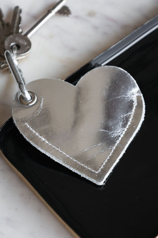 Image of the Silver Heart Dog Poo Bag Pouch