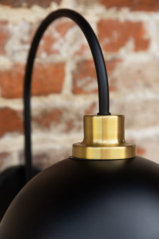 Close-up image of the Statement Dome Outdoor Wall Light