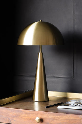 Image of the Sublime Brushed Gold Table Lamp