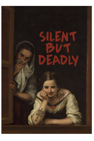 Image of the Unframed Silent But Deadly Print on a white background