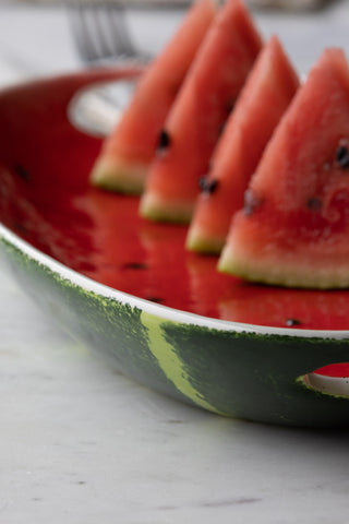 Close-up image of the Watermelon Serving Plate