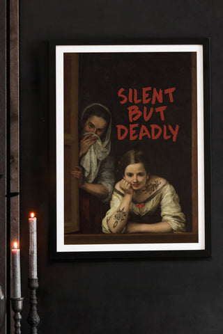 Image of the Framed Silent But Deadly Print