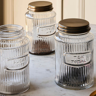 image of glass kitchen storage jars for an eco home