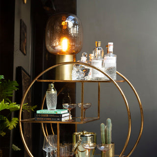 lifestyle image of drinks trolley & accessories
