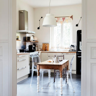 lifestyle image of traditional white kitchen