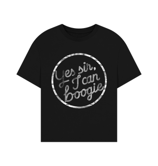 Black Printed T-shirt Front