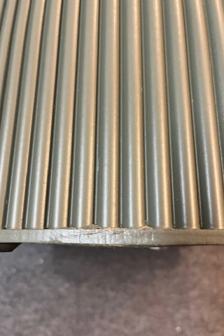 Image of the bottom Olive Green Ribbed Coffee Table