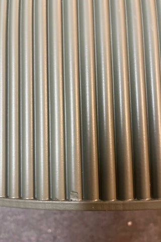 Close up of the Olive Green Ribbed Coffee Table