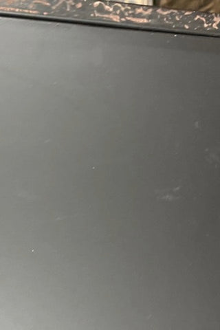 The surface of The Metal Industrial Bedside Table 