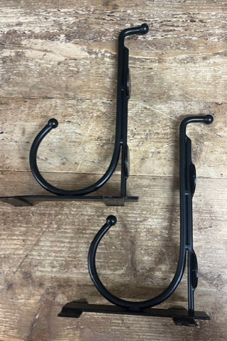 Image of he Black Stripe Wooden Shelf Brackets