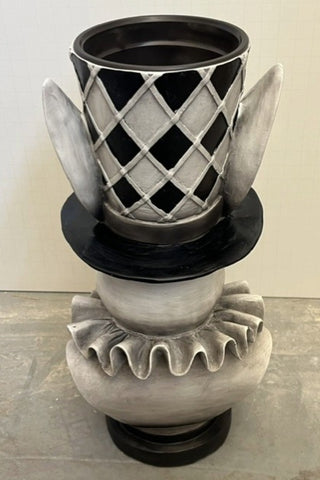 Back view of the  Alice In Wonderland 'Rabbit' Bust Plant Holder