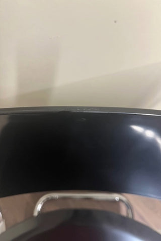 Retro Inspired Curved Dining Chair in Black - SECONDS