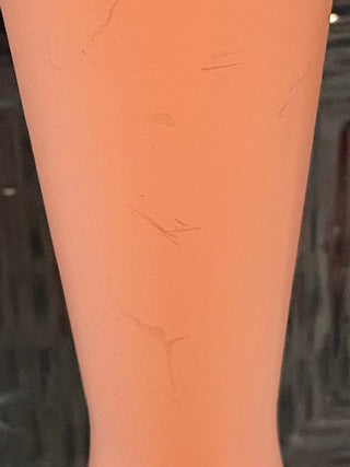 Close up of the The Wood Turned Pink Side Table 