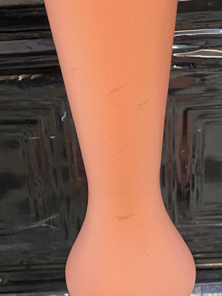 Close up of the The Wood Turned Pink Side Table 