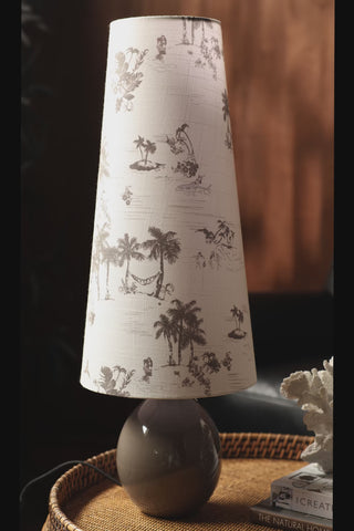 Video of the Beautiful Desert Island Tapered Table Lamp