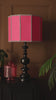 Video of the Beautiful Pink Linen Lampshade