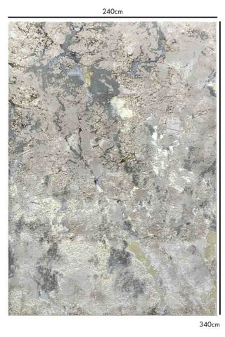 Dimension image of the Aurora Marble Rug - 240x340
