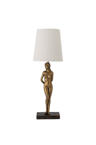 Image of the Brass Lady Table Lamp on a white background