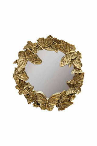Image of the Gold Butterfly Mirror on a white background
