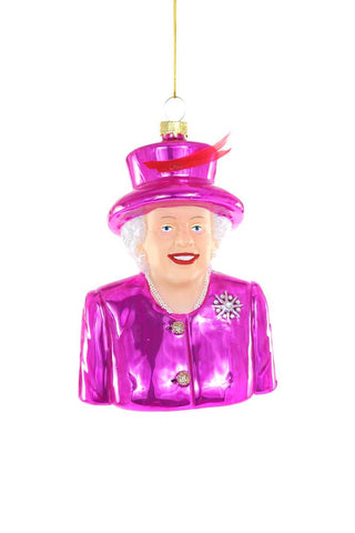 Image of the Queen Elizabeth II Inspired Christmas Decoration on a white background