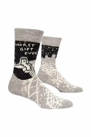 Image of the Worst Ever Gift Mens Crew Socks on a white background