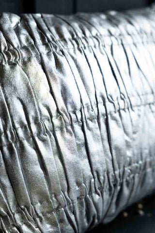 Detail image of the HKliving Shiny Silver Cushion