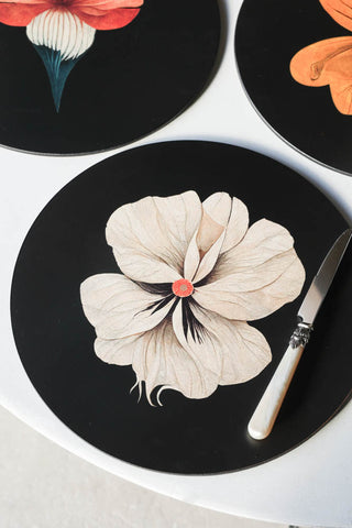 Image of the 4pk Flower Placemats