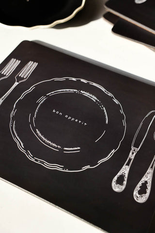 Close-up image of the 4pk Lunch Plate Placemats