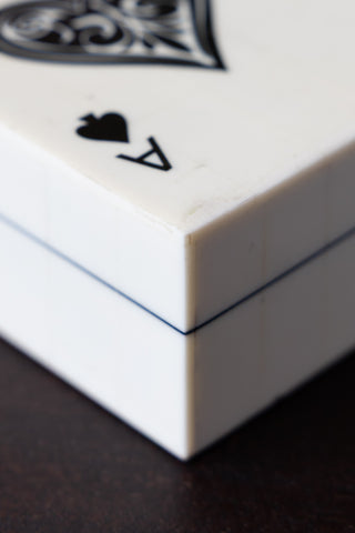 Image of the finish on the Ace of Spades Playing Card Box Set