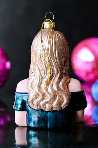 Image of the back of the Adele Inspired Christmas Decoration