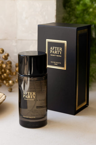 The After Party Eau de Toilette - 100ml and box, styled on a white surface.