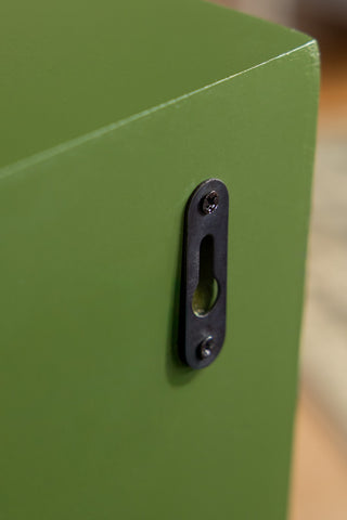 Image of the back of the Alcove Wall Shelf in Cactus Green
