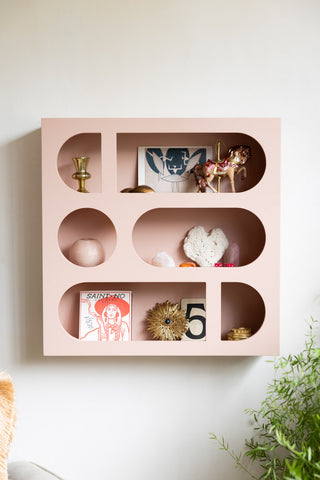Image of the Alcove Wall Shelf in Dusty Pink