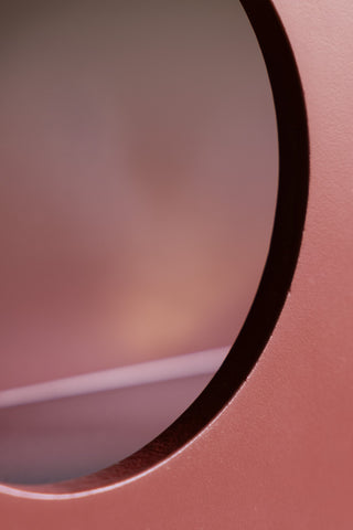 Detail image of the Alcove Wall Shelf in Burgundy