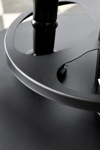 Image of the drinks holder for the All-Black Disco Ball Drinks Trolley Cart